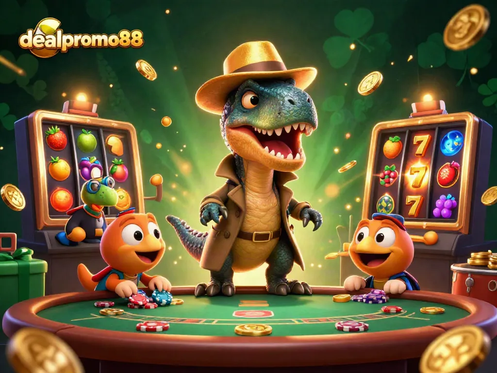 Engage with dealpromo88's thrilling slot games as a velociraptor card counter shares secrets at the table.