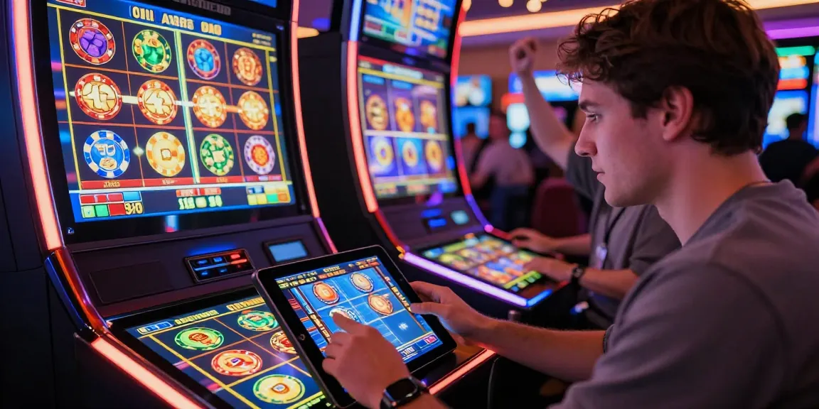 Engaging scene of a player enjoying slot gacor games in a vibrant online casino environment.