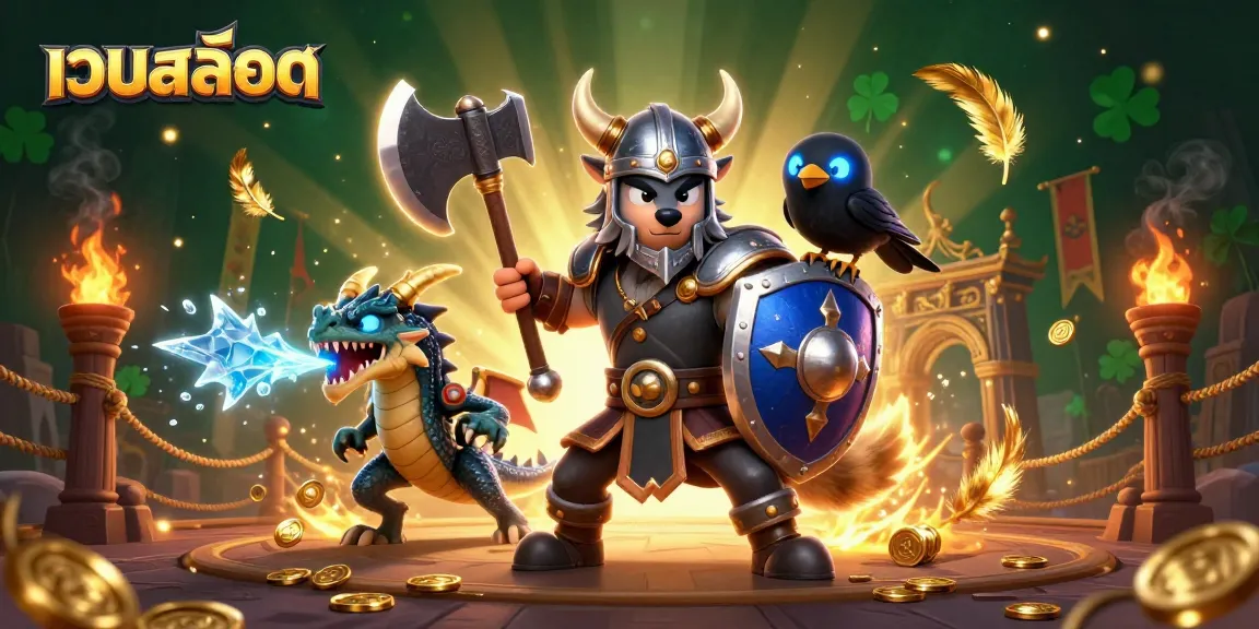 Engage with เว็บสล็อต through exciting gaming adventures in a vibrant, action-packed casino scene.
