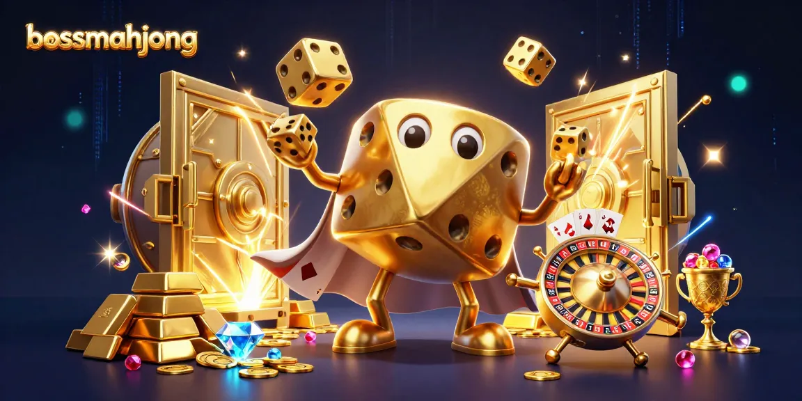 Permainan seru di bossmahjong menampilkan karakter dadu emas bernyawa bersamaan jackpot yang menanti!