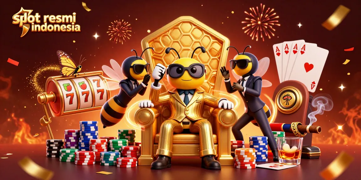 Menyaksikan slot resmi Indonesia dengan desain kasino 3D yang kaya dan penuh warna.