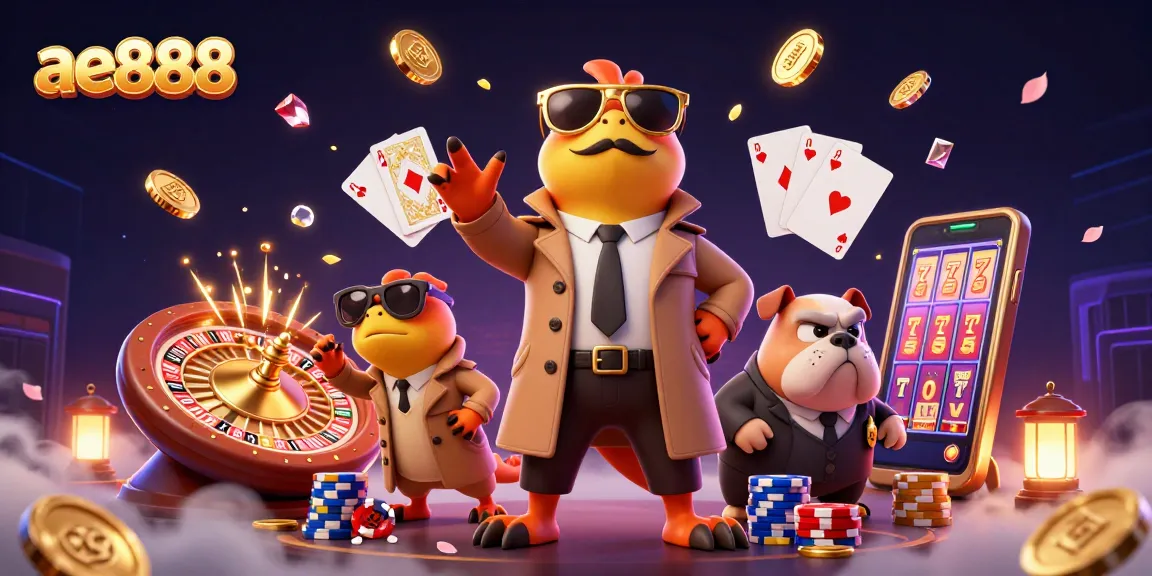 Experience thrilling gameplay at ae888 with a dynamic VIP casino scene featuring imaginative characters.
