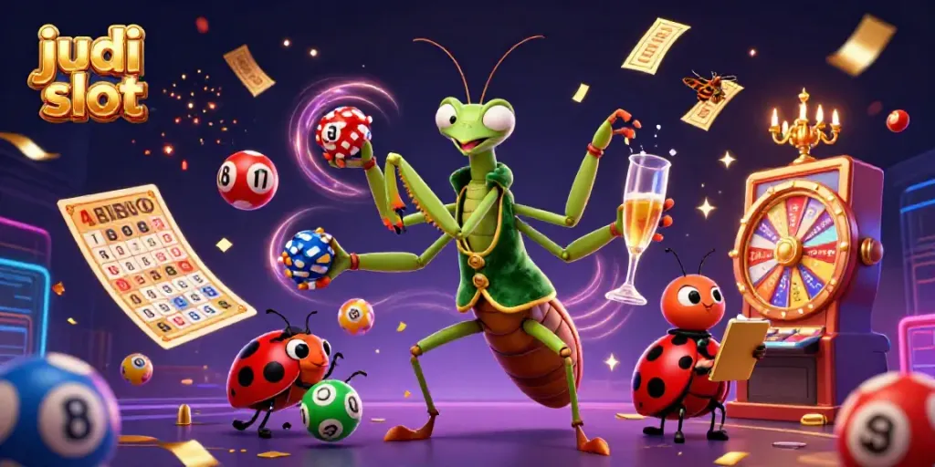 Dive into the excitement of judi slot with dynamic characters and thrilling game elements in a vibrant 3D scene.