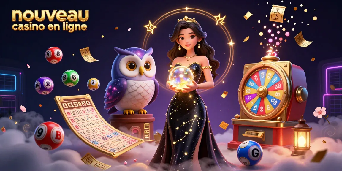 Engagez-vous avec un nouveau gameplay au nouveau casino en ligne présentant des éléments de loterie vibrants et des personnages mystiques.