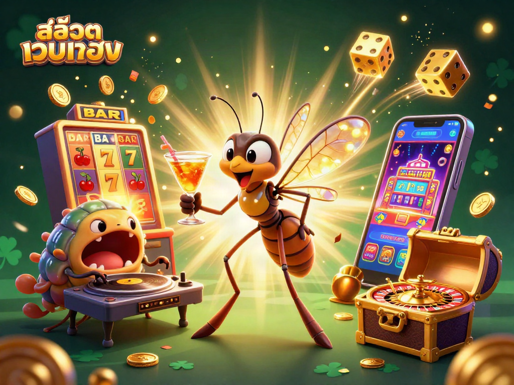 Engage with thrilling สล็อตเว็บตรง casino action as a frozen-in-amber mosquito and trilobite DJ create excitement with vibrant visuals.