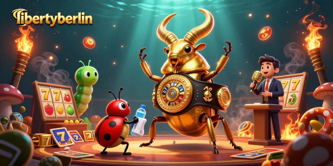 libertyberlin showcases a dynamic 3D casino scene featuring unique gambling elements like slots and jackpots