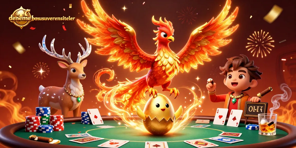 Experience the thrill of denemebonusuverensiteler with this vibrant 3D casino scene.