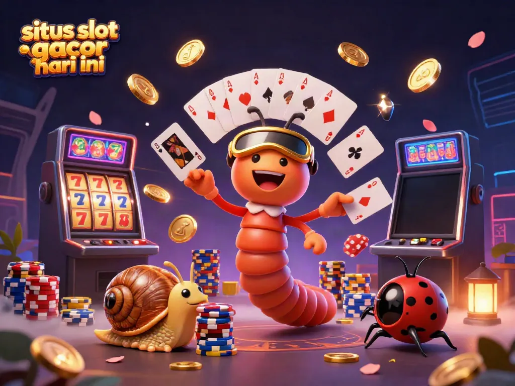 Menangkan pengalaman situs slot gacor hari ini dengan dealer kartun dan simbol permainan menarik.