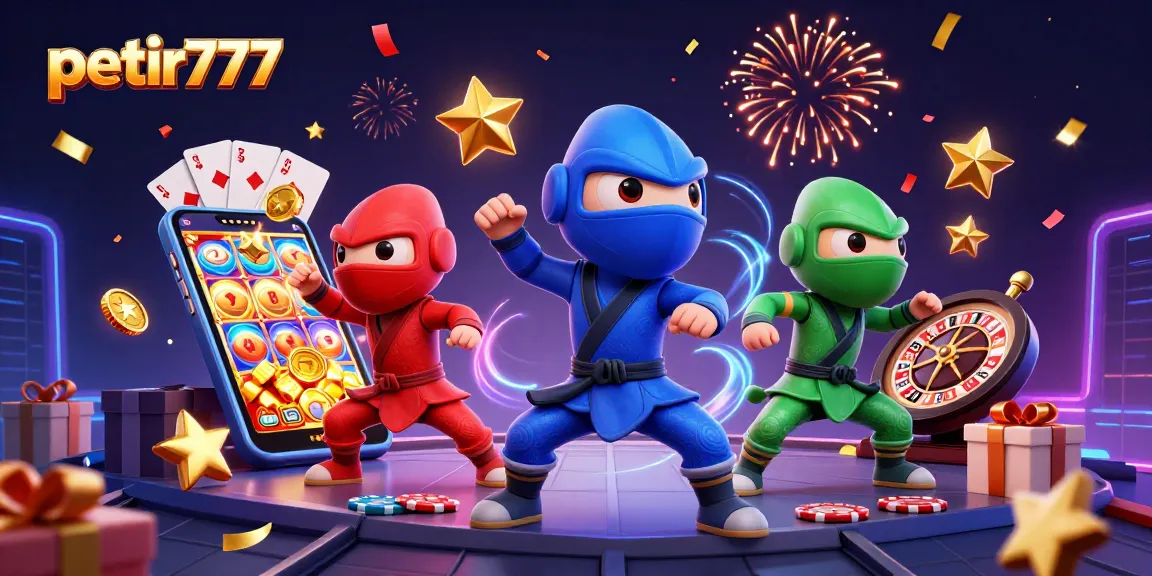 Engage with exciting games at petir777, featuring vibrant casino elements and dynamic characters.