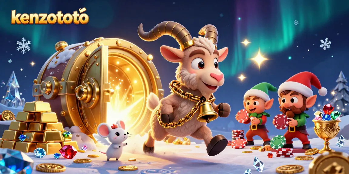 Kenzototo showcases magical casino action amidst festive chaos with whimsical characters.