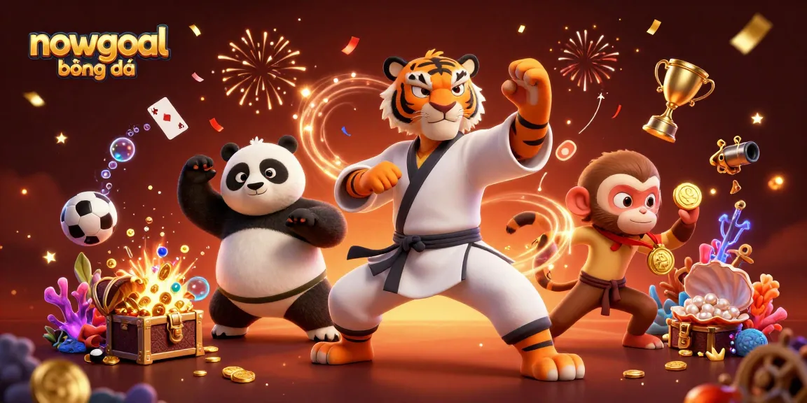 Experience thrilling sports betting excitement with nowgoal bóng đá featuring cartoon characters in action.