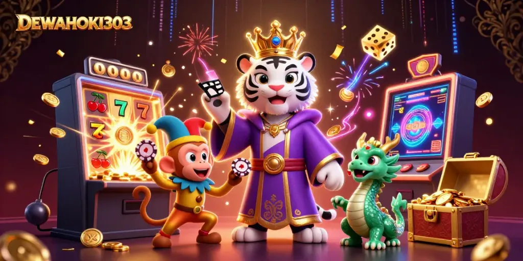 DEWAHOKI303 slot online, tumpukan koin berkilau dan jackpot yang mengesankan