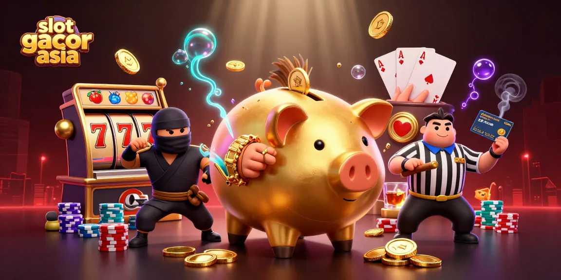 Gambar slot gacor asia yang menunjukkan karakter unik dalam permainan slot digital penuh warna.