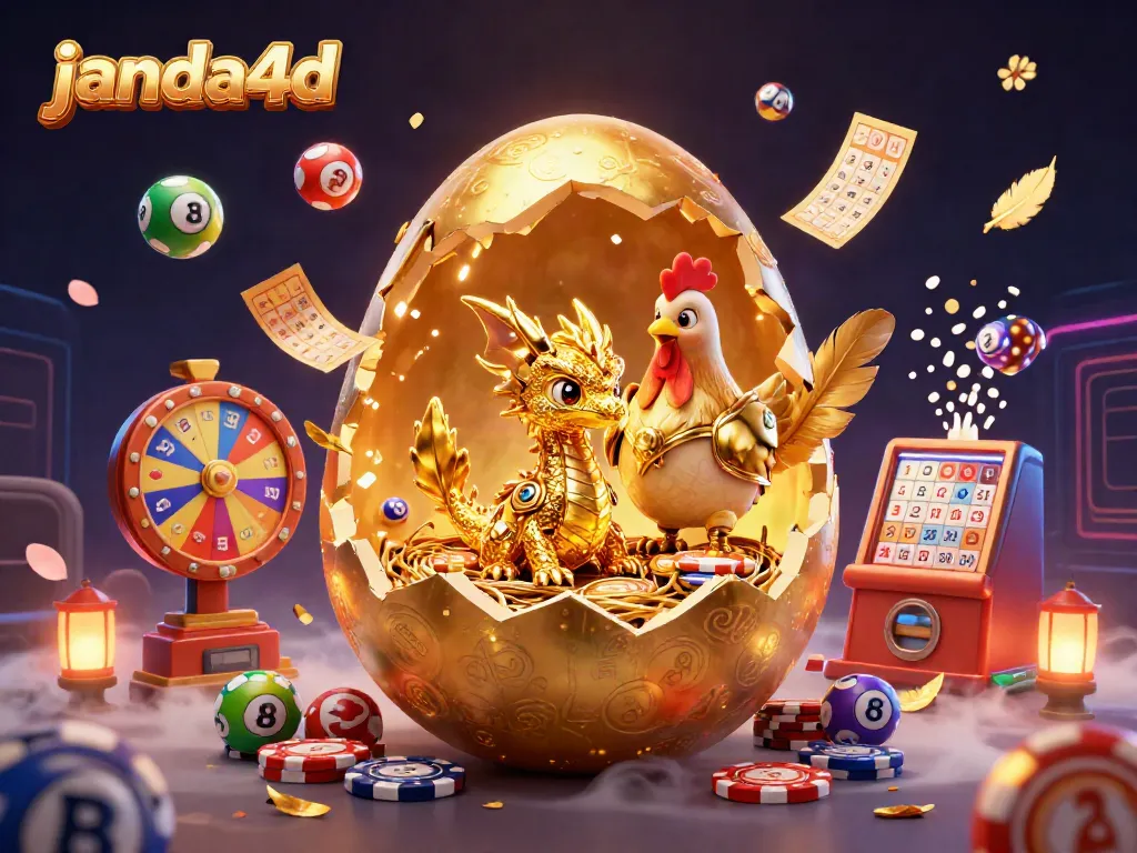 Permainan janda4d menghadirkan pengalaman seru dengan naga emas dan chip poker yang menarik.