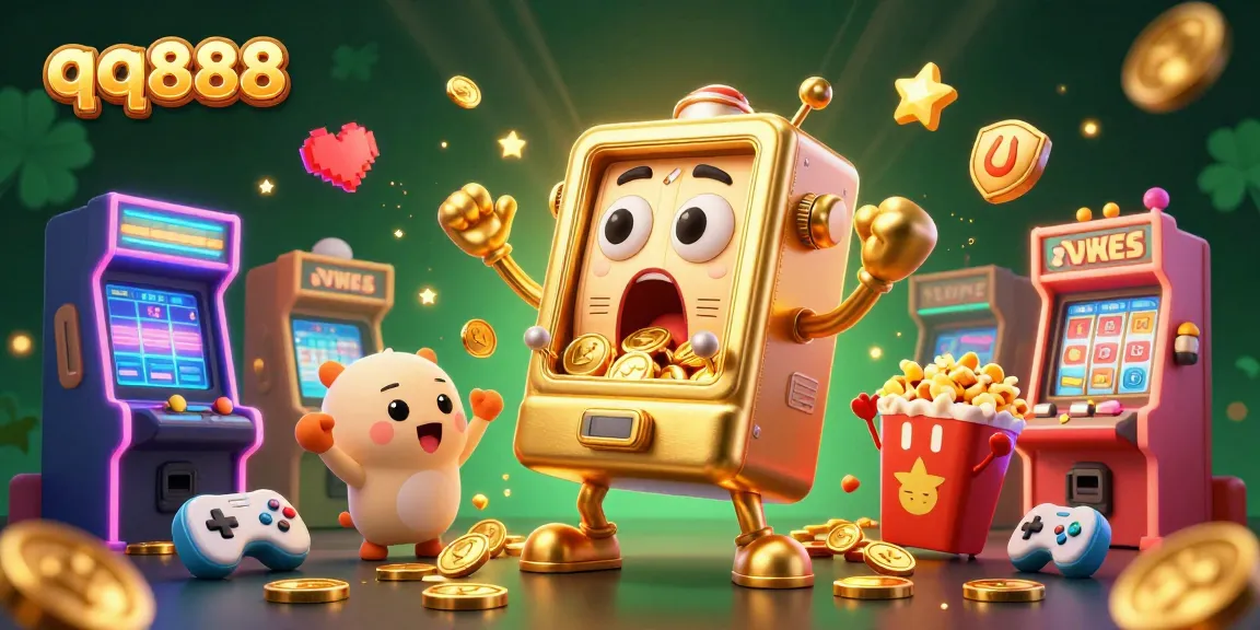 Experience thrilling wins at qq888 as golden slot machines celebrate jackpots amidst a vibrant casino atmosphere.