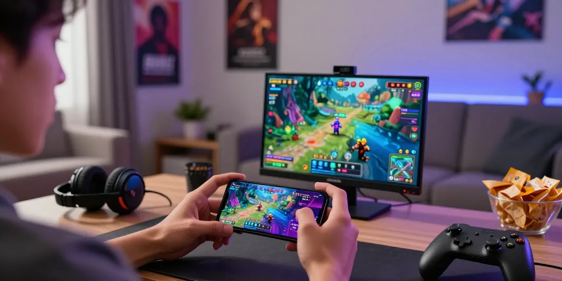 Engaging in Jai Club gameplay on a smartphone in a cozy setting