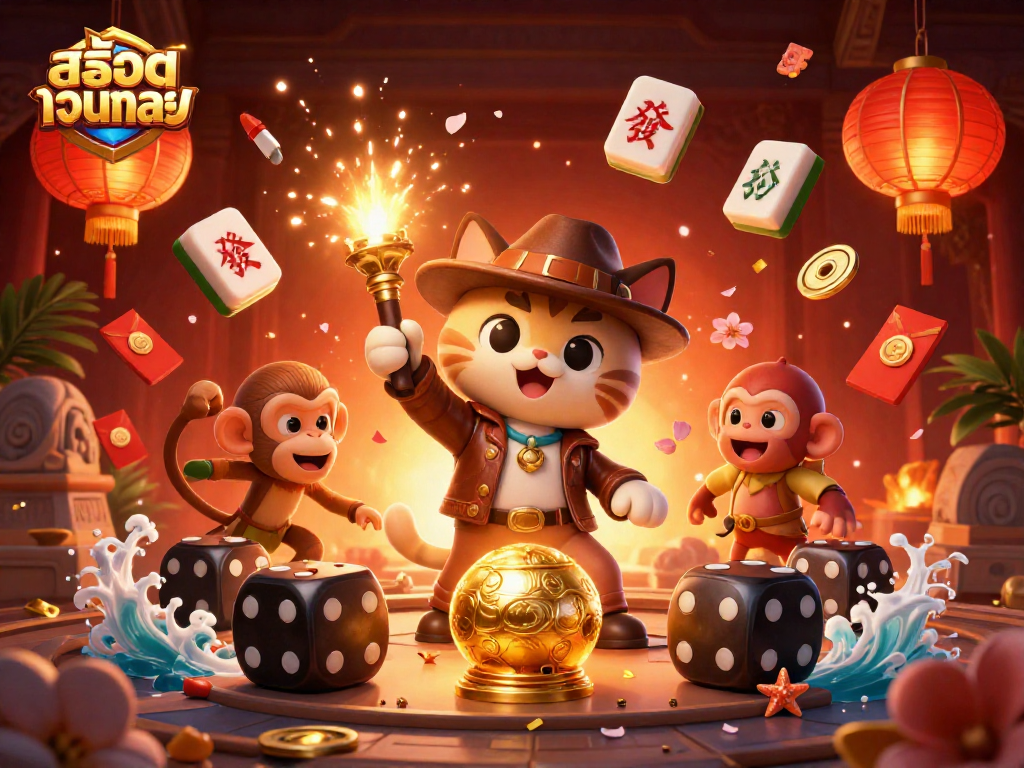 Engage with สล็อตเว็บตรง as a cat archaeologist uncovers casino treasures in an ancient temple.