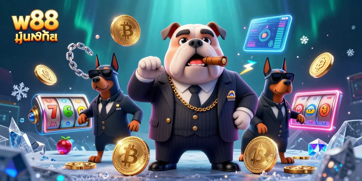 Experience thrilling action with w88 มือถือ in this vibrant casino scene featuring unique characters.