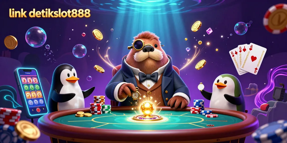 Join the fun with link detikslot888 at an underwater casino with vibrant characters and thrilling games.