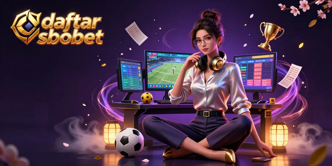 Experience daftar sbobet's thrilling sports betting action with vibrant gaming elements.