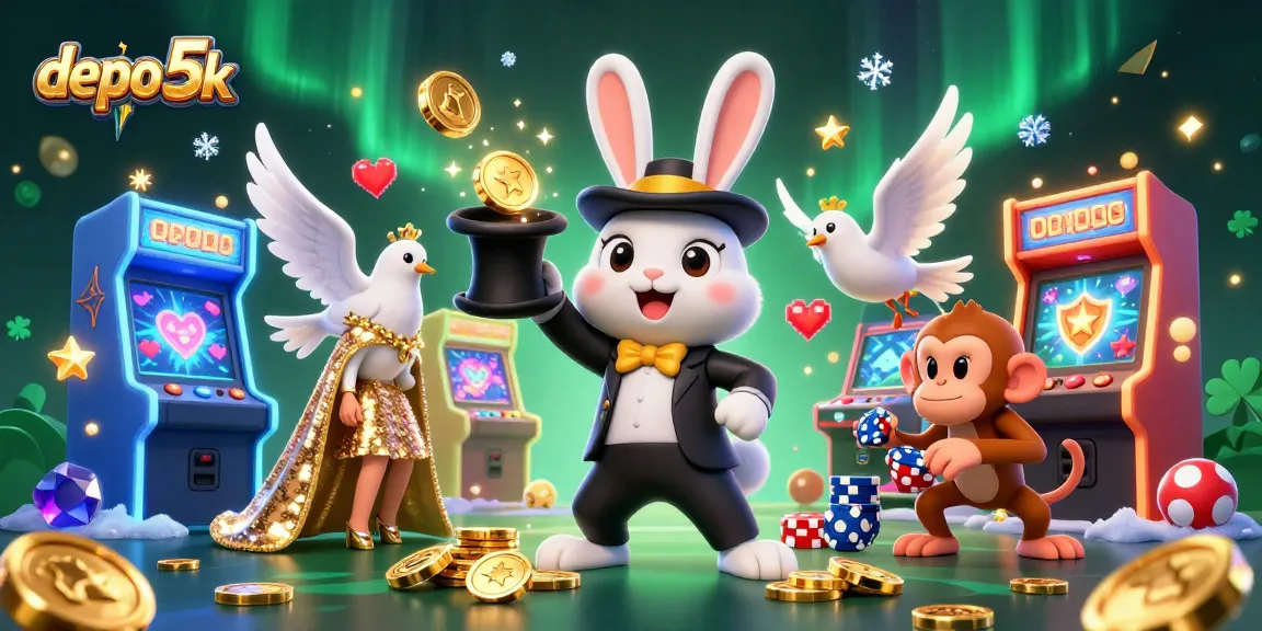 Menangkan permainan slot di depo 5k dengan jackpot menggiurkan dan deposit minimal 5000.