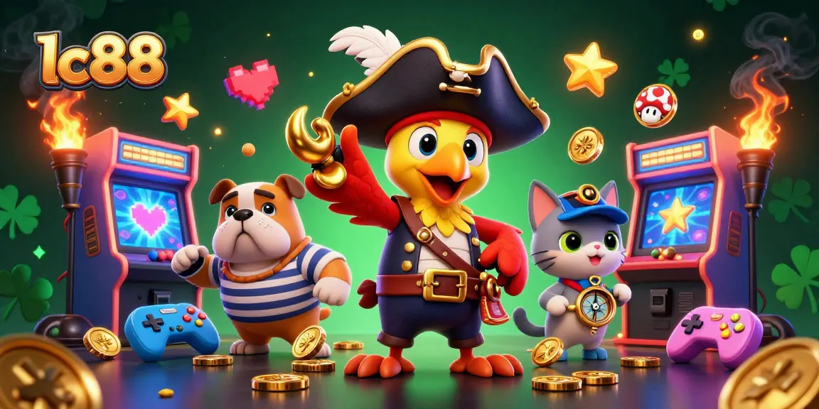 Experience thrilling gameplay at lc88 with a vibrant casino scene featuring characters and arcade elements.
