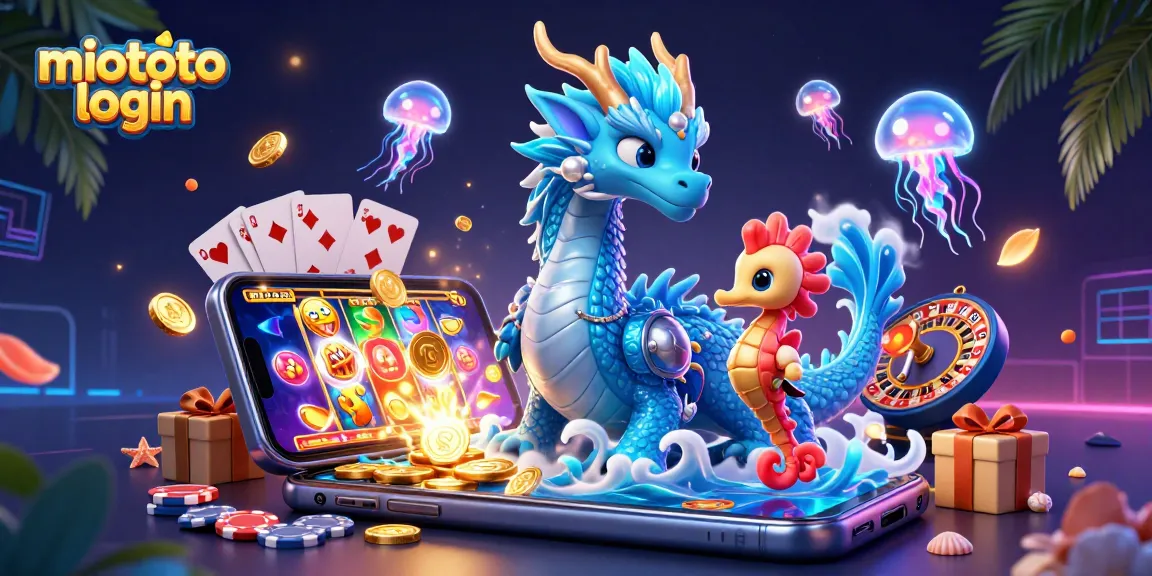 Experience the thrill of miototo login through a vibrant casino adventure illustration featuring exciting game elements and enchanted characters.
