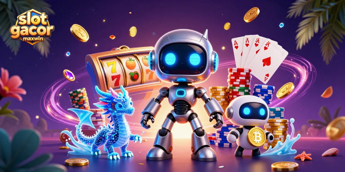 Menang besar dalam slot gacor maxwin dengan simbol keberuntungan dan pemenang di dunia kasino digital.