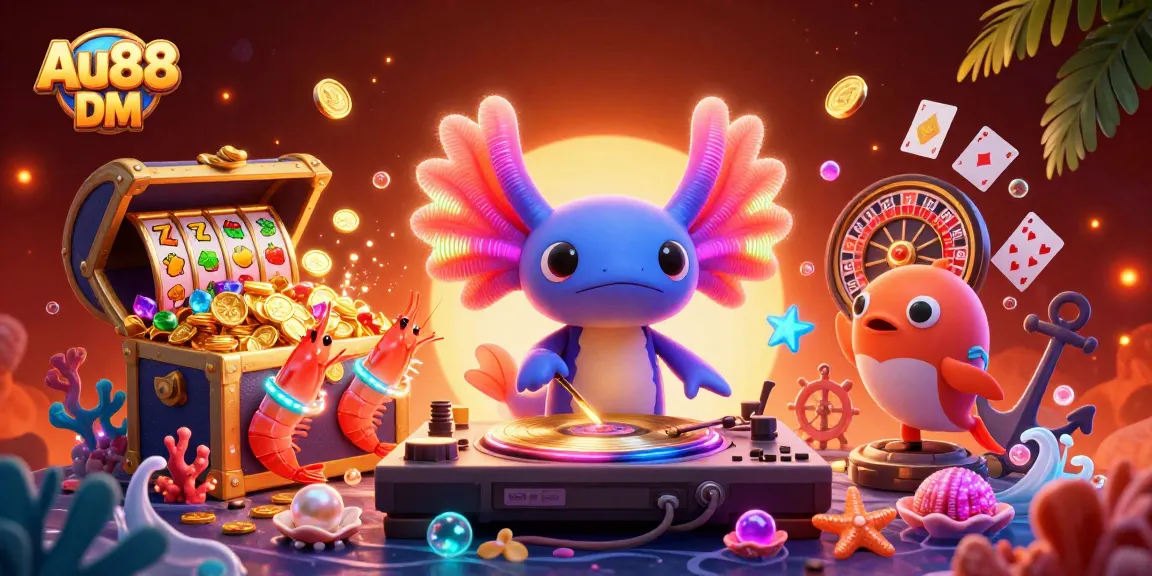 Engage with Au88 DM while experiencing the vibrant casino world with lively characters and dynamic game elements.