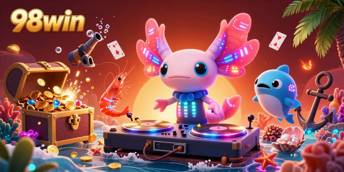Join 98win for thrilling underwater casino adventures with vibrant characters and games.