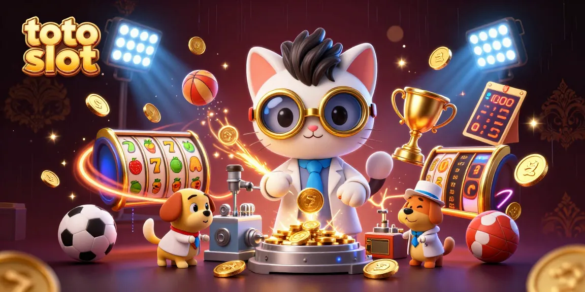 Experience the excitement of toto slot gaming with vibrant characters and dynamic slot elements.