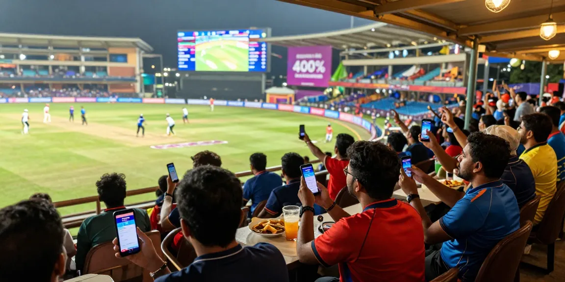 Fans actively using their FairPlay id for cricket betting during an IPL match.