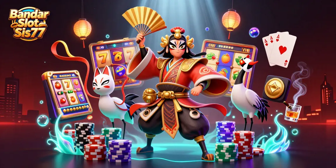 Menangkan permainan di Bandar Slot Sis77 dengan karakter kasino yang menakjubkan dan suasana seru.