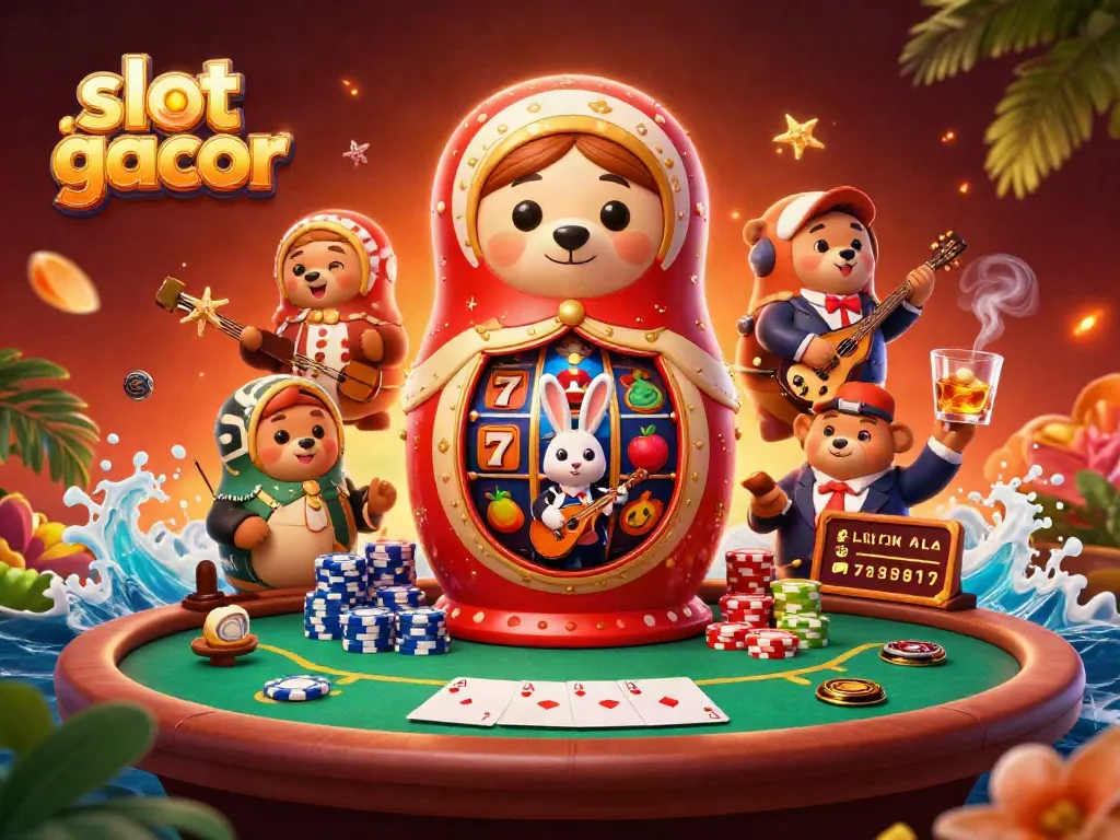 Winning with slot gacor: Enjoy vibrant casino action featuring playful bears and exciting game elements.
