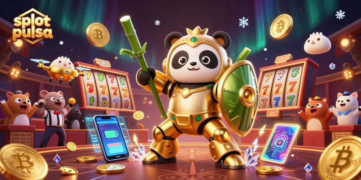 Menangkan slot pulsa terbaik dengan ilustrasi 3D penuh aksi yang menampilkan robot pertarungan dan simbol jackpot.