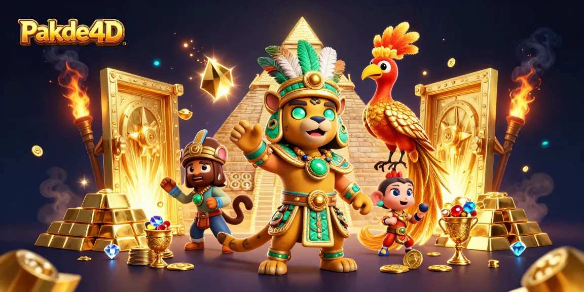 Experience thrilling gameplay with Pakde4D, showcasing vibrant casino treasures and dynamic elements.