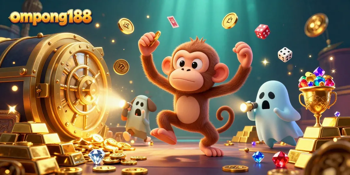 Menangkan jackpot di OMPONG188 dengan suasana kasino menakutkan dan karakter lucu.