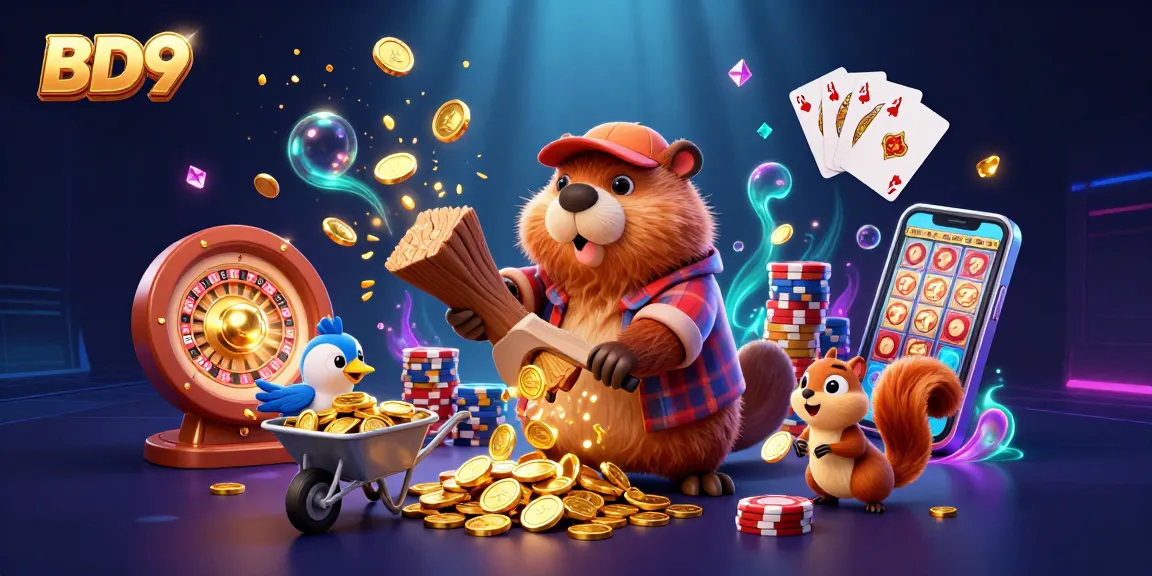 Experience the excitement of BD9 with a vibrant 3D illustration featuring dynamic gaming elements and cheerful characters.